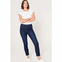 M&Co Blue Supersoft Cropped Jeans