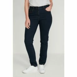 M&Co Blue Basic Straight Leg Jeans