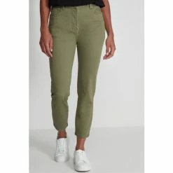 M&Co Green Supersoft Crop Jeans