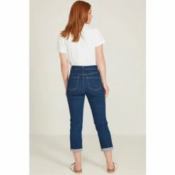 M&Co Blue Straight Leg Crop Jeans -M&Co shop unnamed file 1062