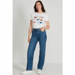 M&Co Blue Wide Leg Jeans