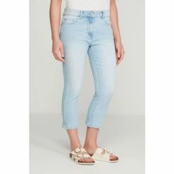 M&Co Blue Petite Supersoft Slim Cropped Jeans 5 M&Co Blue Petite Supersoft Slim Cropped Jeans -M&Co shop unnamed file 1111