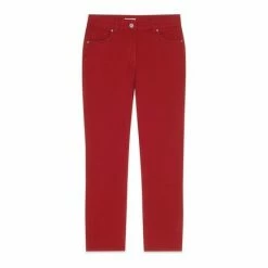M&Co Red Supersoft Crop Jeans -M&Co shop unnamed file 1128