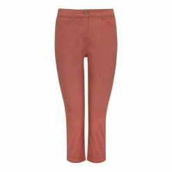 M&Co Petite Red Super Soft Slim Cropped Jeans -M&Co shop unnamed file 1143
