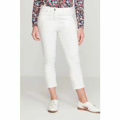 M&Co Petite White Super Soft Slim Cropped Jeans