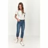 M&Co Petite Blue Super Soft Slim Cropped Jeans