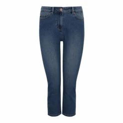 M&Co Petite Blue Super Soft Slim Cropped Jeans -M&Co shop unnamed file 1223