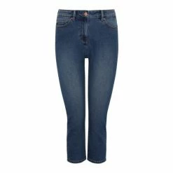 M&Co Petite Blue Super Soft Slim Cropped Jeans -M&Co shop unnamed file 1224