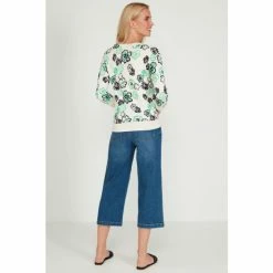 M&Co Cream D Clover Floral Scallop Jumper -M&Co shop unnamed file 123