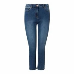 M&Co Blue Supersoft Cropped Jeans -M&Co shop unnamed file 1234