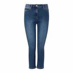M&Co Blue Supersoft Cropped Jeans -M&Co shop unnamed file 1236
