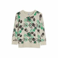 M&Co Cream D Clover Floral Scallop Jumper -M&Co shop unnamed file 125