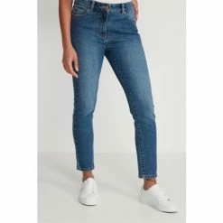 M&Co Petite Blue Supersoft Slim Jeans