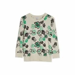 M&Co Cream D Clover Floral Scallop Jumper -M&Co shop unnamed file 126