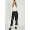 M&Co PU Straight Leg Black Trousers 2 M&Co PU Straight Leg Black Trousers -M&Co shop unnamed file 1287
