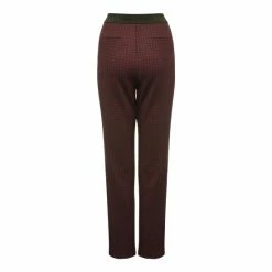 M&Co Red Check Slim Leg Trousers -M&Co shop unnamed file 1301