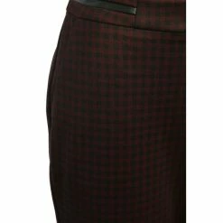 M&Co Red Check Slim Leg Trousers -M&Co shop unnamed file 1302