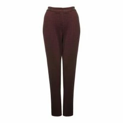 M&Co Red Check Slim Leg Trousers -M&Co shop unnamed file 1303