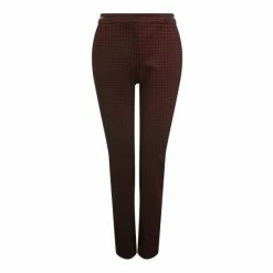M&Co Petite Red Check Ponte Trousers -M&Co shop unnamed file 1306
