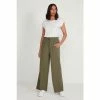 M&Co Green Zip Detail Wide Leg Trousers -M&Co shop unnamed file 1324