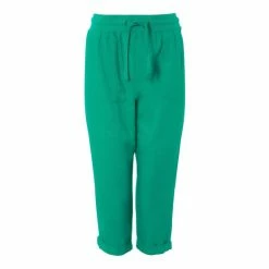 M&Co Green Petite Cropped Linen Trousers -M&Co shop unnamed file 1334
