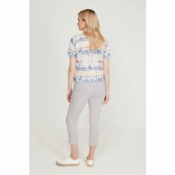 M&Co Womens Grey Bengaline Crop Trousers -M&Co shop unnamed file 1338