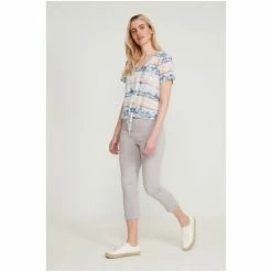 M&Co Womens Grey Bengaline Crop Trousers -M&Co shop unnamed file 1339