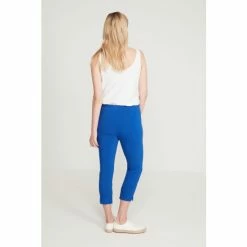 M&Co Blue Cropped Bengaline Trousers -M&Co shop unnamed file 1357