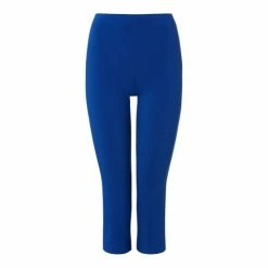 M&Co Blue Cropped Bengaline Trousers -M&Co shop unnamed file 1360