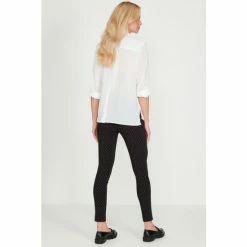 M&Co Printed Bengaline Black Trousers 4 M&Co Printed Bengaline Black Trousers -M&Co shop unnamed file 1364