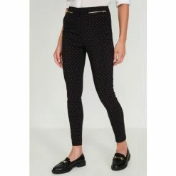 M&Co Printed Bengaline Black Trousers 5 M&Co Printed Bengaline Black Trousers -M&Co shop unnamed file 1365