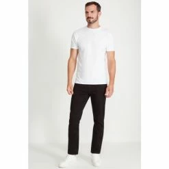 M&Co Slim Fit Twill Black Trousers -M&Co shop unnamed file 1392