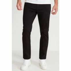 M&Co Slim Fit Twill Black Trousers -M&Co shop unnamed file 1394