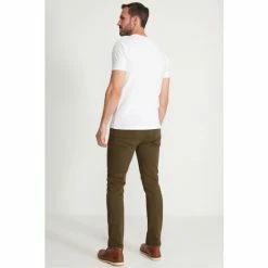 M&Co Green Slim Fit Twill Trousers -M&Co shop unnamed file 1411