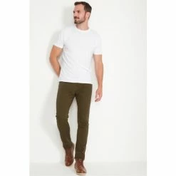 M&Co Green Slim Fit Twill Trousers -M&Co shop unnamed file 1412