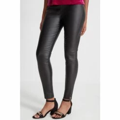 M&Co Black Coated Bengaline Trousers -M&Co shop unnamed file 1434