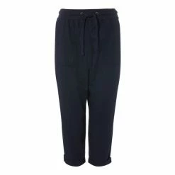 M&Co Blue Petite Cropped Linen Trousers -M&Co shop unnamed file 1452