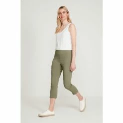 M&Co Green Cropped Bengaline Trousers -M&Co shop unnamed file 1457