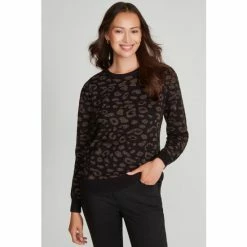 M&Co Leopard Black Jumper
