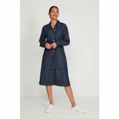 M&Co Blue Denim Shirt Dress -M&Co shop unnamed file 1518