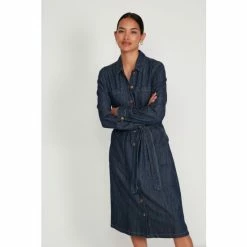 M&Co Blue Denim Shirt Dress -M&Co shop unnamed file 1519