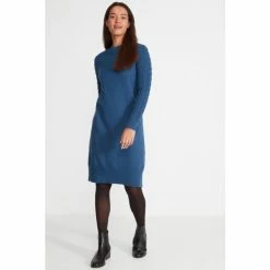 M&Co Blue Petite Knitted Dress -M&Co shop unnamed file 1536