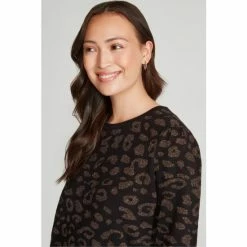 M&Co Leopard Black Jumper -M&Co shop unnamed file 154