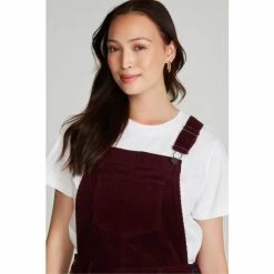 M&Co Red Pinafore Cord Dress -M&Co shop unnamed file 1550