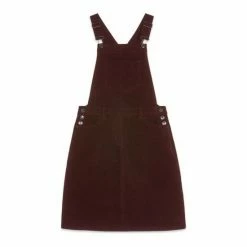 M&Co Red Pinafore Cord Dress -M&Co shop unnamed file 1552