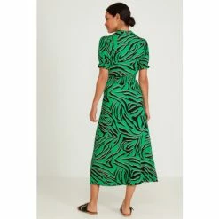 M&Co Green Print Midi Dress -M&Co shop unnamed file 1554