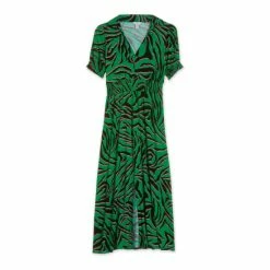 M&Co Green Print Midi Dress -M&Co shop unnamed file 1555