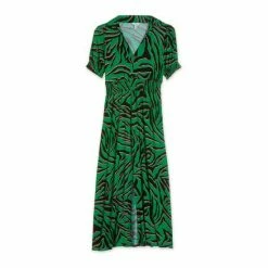 M&Co Green Print Midi Dress -M&Co shop unnamed file 1556