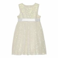 M&Co White K&C Sequin Dress