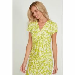 M&Co Green Baroque Tie Shirt Dress -M&Co shop unnamed file 1563